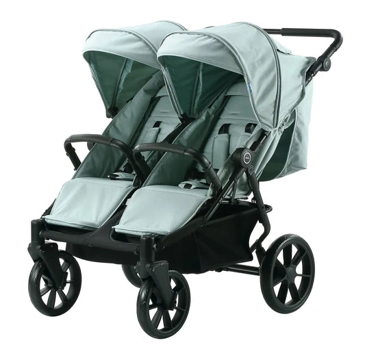 JMT-873482 Twin Baby Stroller with Large Basket for Infants and Toddlers