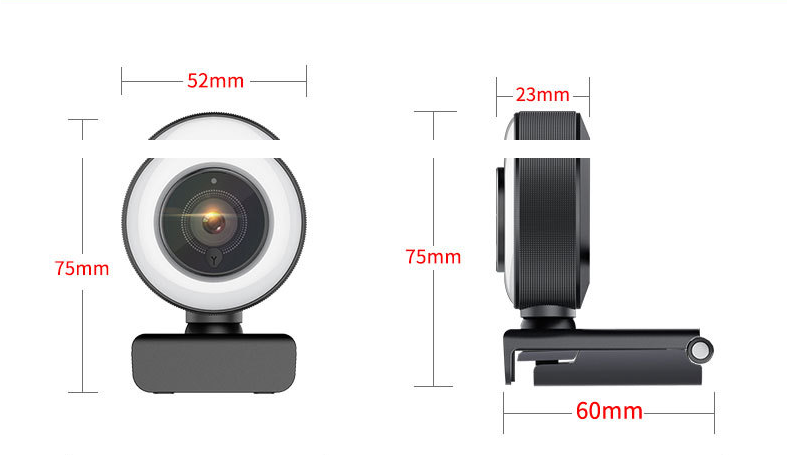 JMT-873546 1080P USB Autofocus Beauty Camera with Fill Light