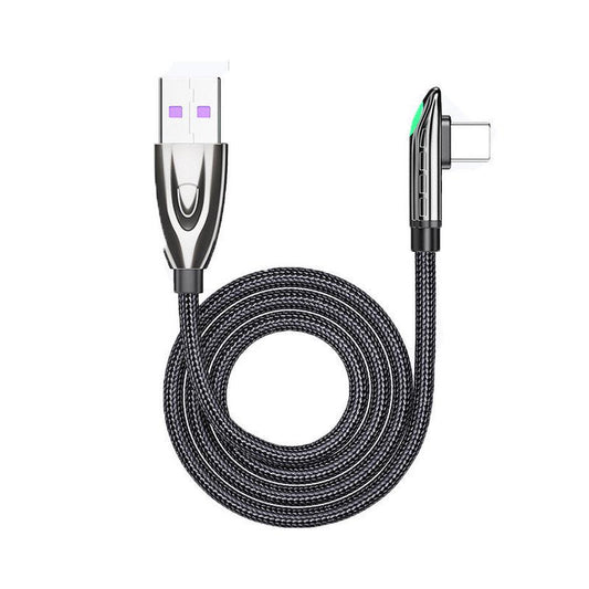 JMT-873802 Type-C Fast Data Cable - 0.5m, 1m, 2m Length Options, Black, Mobile Gaming Compatible
