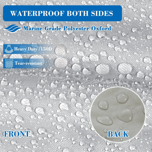 JMT-874250 Custom Waterproof UV-Protection Boat Cover for 14-18 Inch Vessels, 1200D Material