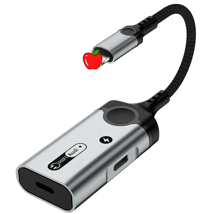 JMT-874442 8-Pin to 3.5mm Audio Adapter for High-Quality Wired Audio Connection