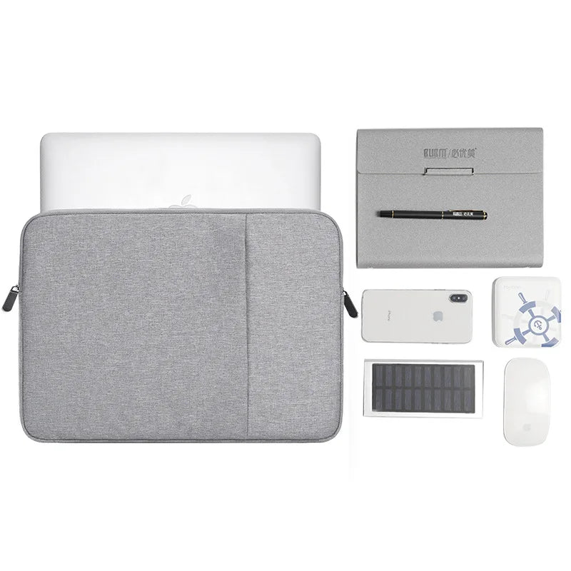 JMT-874442 Compact Portable Laptop Sleeve with Pouch for 13 to 15 Inch Devices