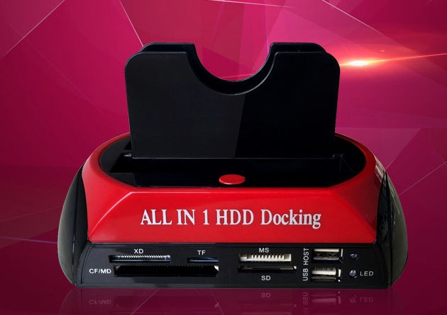 JMT-874954 Multi-Function HDD Holder with Card Reader and Tool-Free Assembly for SATA & IDE Drives