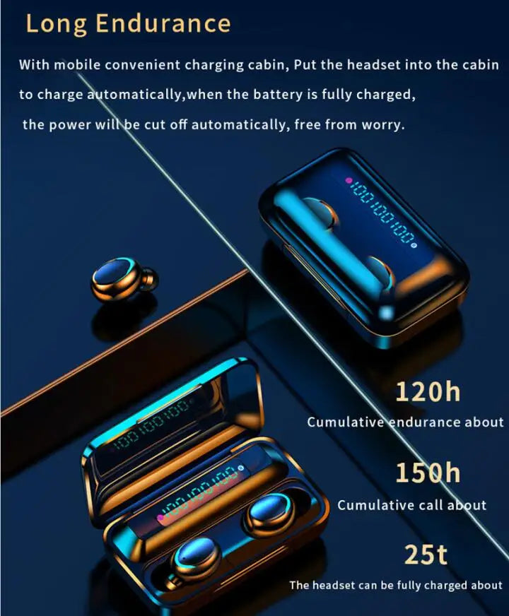 JMT-874954 Wireless Bluetooth Ear Hooks - True Wireless Headphones with Ergonomic Design and Comfortable Fit