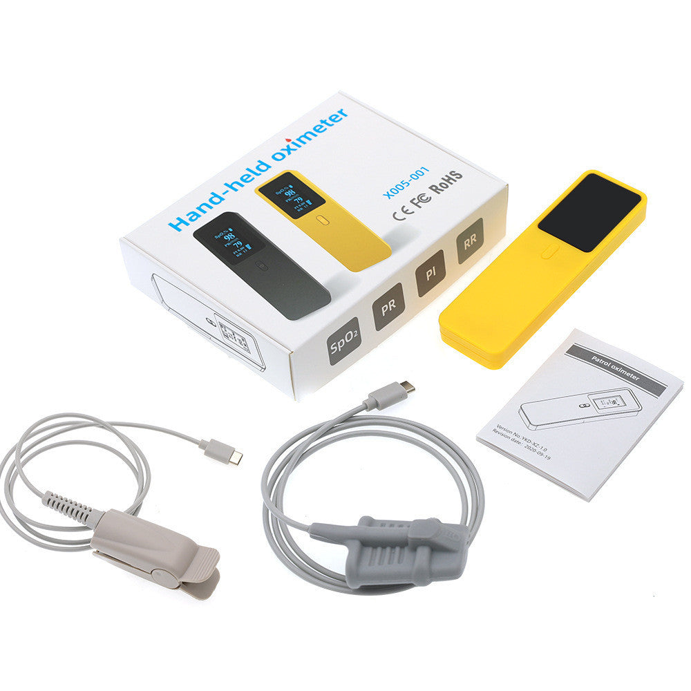 JMT-875018 Palm Pulse Oximeter with 2.2-Inch Color OLED Display, Monitors Blood Oxygen Saturation, Pulse Rate, and Perfusion Index