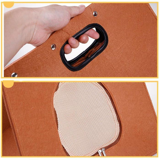 JMT-875082 Light Gray and Light Brown Breathable Wool Cat Litter for Medium Size Cats