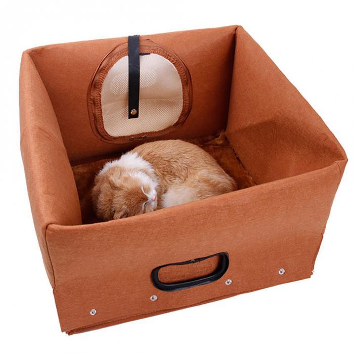 JMT-875082 Light Gray and Light Brown Breathable Wool Cat Litter for Medium Size Cats