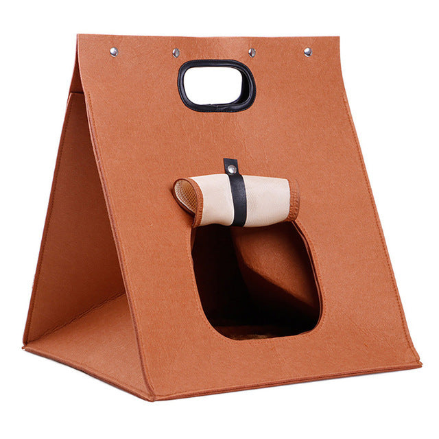 JMT-875082 Light Gray and Light Brown Breathable Wool Cat Litter for Medium Size Cats