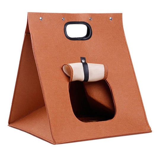 JMT-875082 Light Gray and Light Brown Breathable Wool Cat Litter for Medium Size Cats