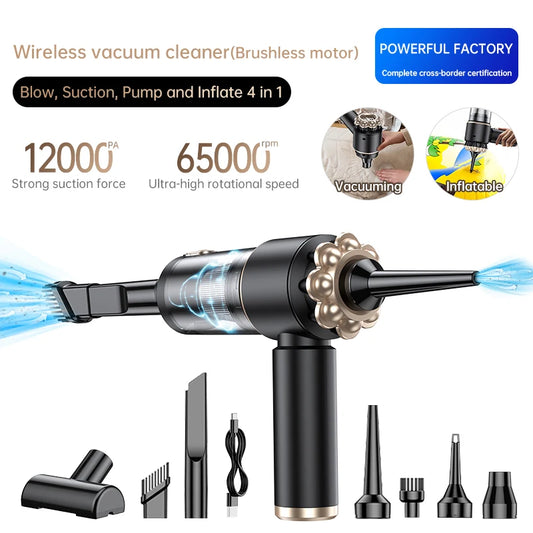 JMT-875082 Wireless Car Vacuum Cleaner with 100W Brushless Motor and 16000PA Suction Power