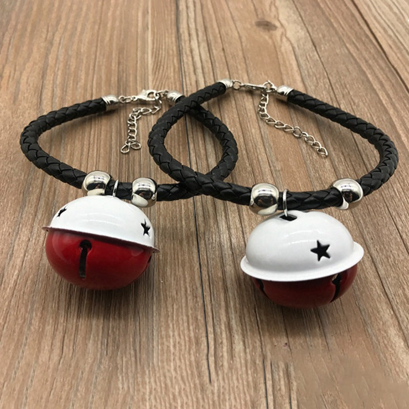 JMT-875274 Hand Woven Pet Collar with Twisted Twine and Bell – Adjustable Sizes in Gold, Blue, Black, and Silver