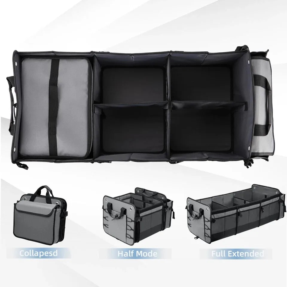 JMT-875402 Collapsible Folding Trunk Organizer for Car and Truck Storage Solutions