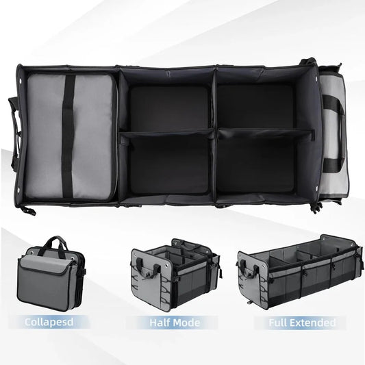 JMT-875402 Collapsible Folding Trunk Organizer for Car and Truck Storage Solutions