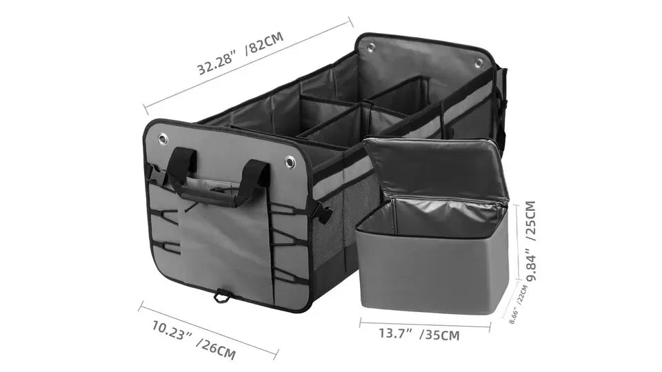 JMT-875402 Collapsible Folding Trunk Organizer for Car and Truck Storage Solutions