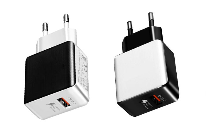 JMT-875466 18W Quick Charge 3.0 USB Wall Charger for iPhone, Samsung, Huawei - EU Plug