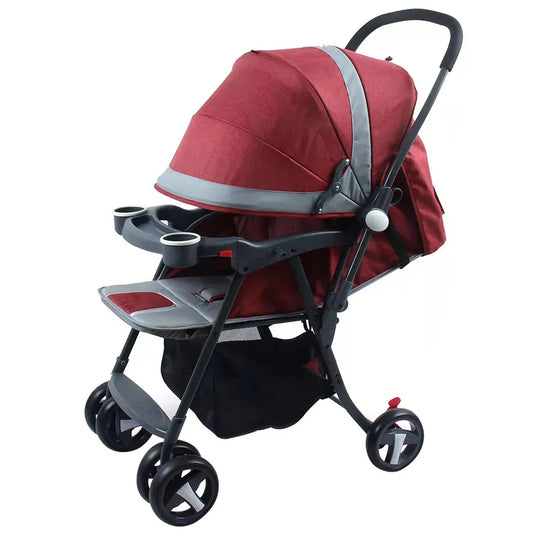 JMT-875786 Compact Lightweight One-Hand Folding Stroller for Outdoor Travel and Baby Comfort