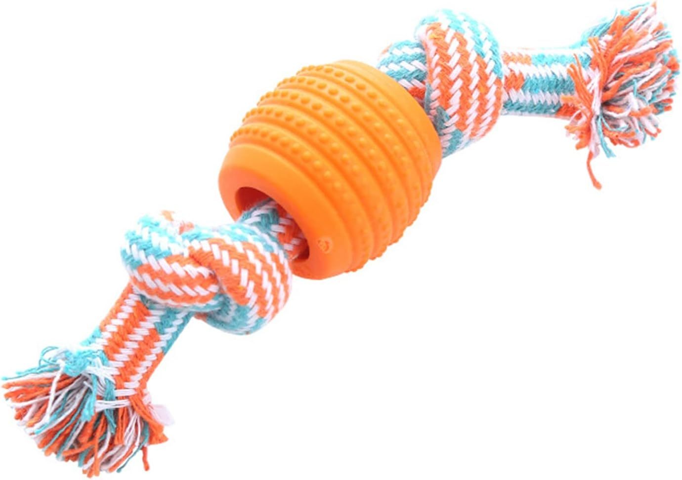 JMT-875914 Durable Chew Toy for Dogs with Rope - Soft Molar Tooth Cleaning Treat for Oral Health, Blue