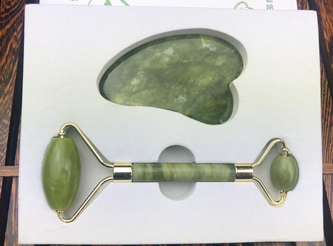 JMT-876170 Jade Roller and Gua Sha Set for Facial Massage and Skin Care