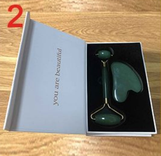 JMT-876170 Jade Roller and Gua Sha Set for Facial Massage and Skin Care