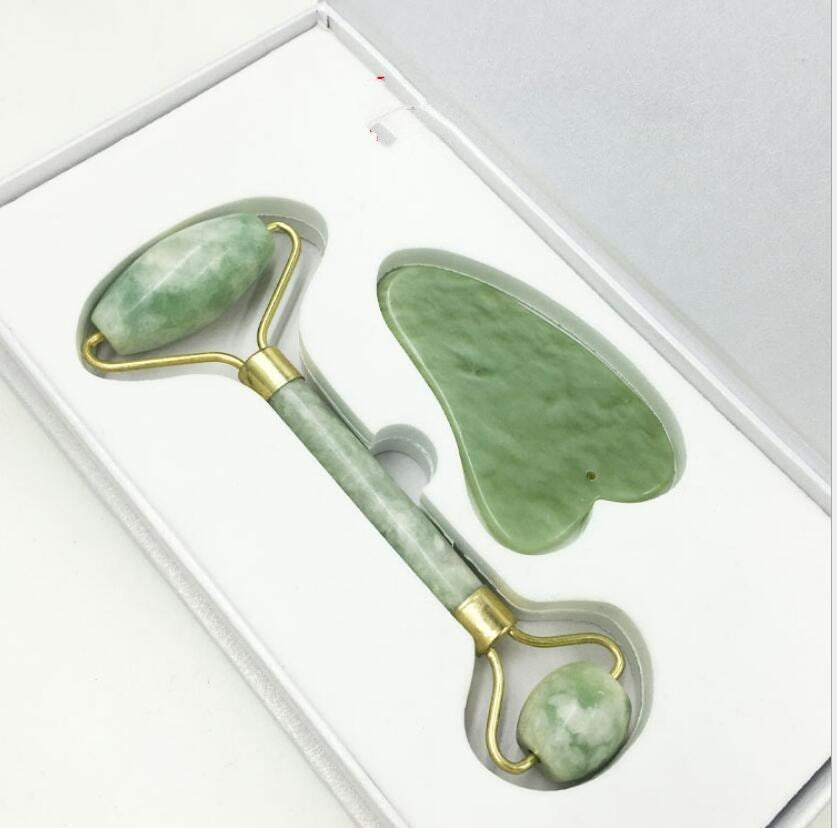 JMT-876170 Jade Roller and Gua Sha Set for Facial Massage and Skin Care