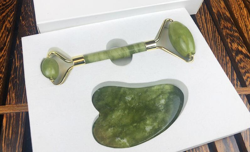 JMT-876170 Jade Roller and Gua Sha Set for Facial Massage and Skin Care