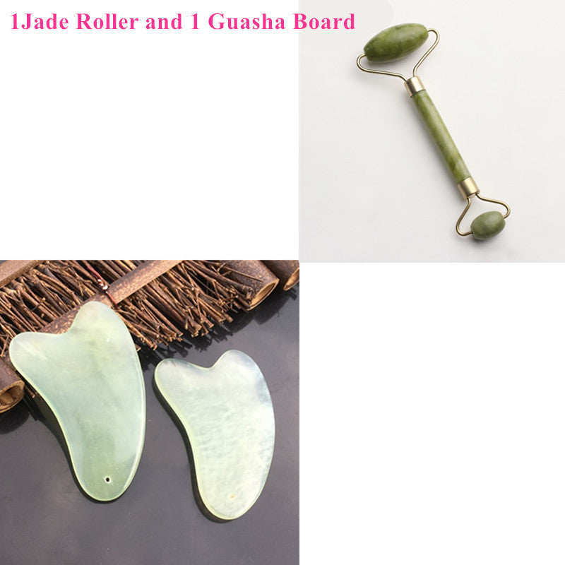 JMT-876170 Jade Roller and Gua Sha Set for Facial Massage and Skin Care