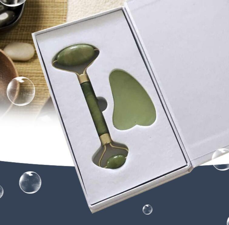 JMT-876170 Jade Roller and Gua Sha Set for Facial Massage and Skin Care
