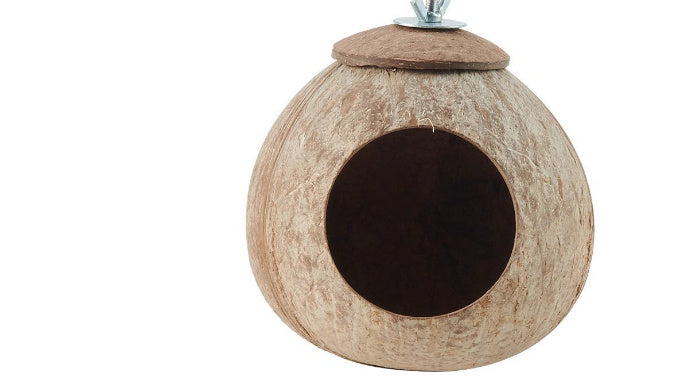 JMT-876234 Climbing Reptile Accessories Set: Coconut Shell Nest & 2.3M Artificial Vine for Tree Lizards