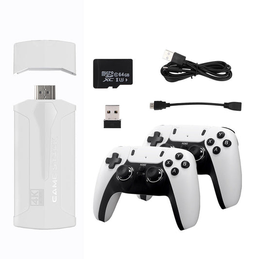 JMT-876234 High-Definition 4K Retro Game Console with Dual Controllers and E-Book Feature