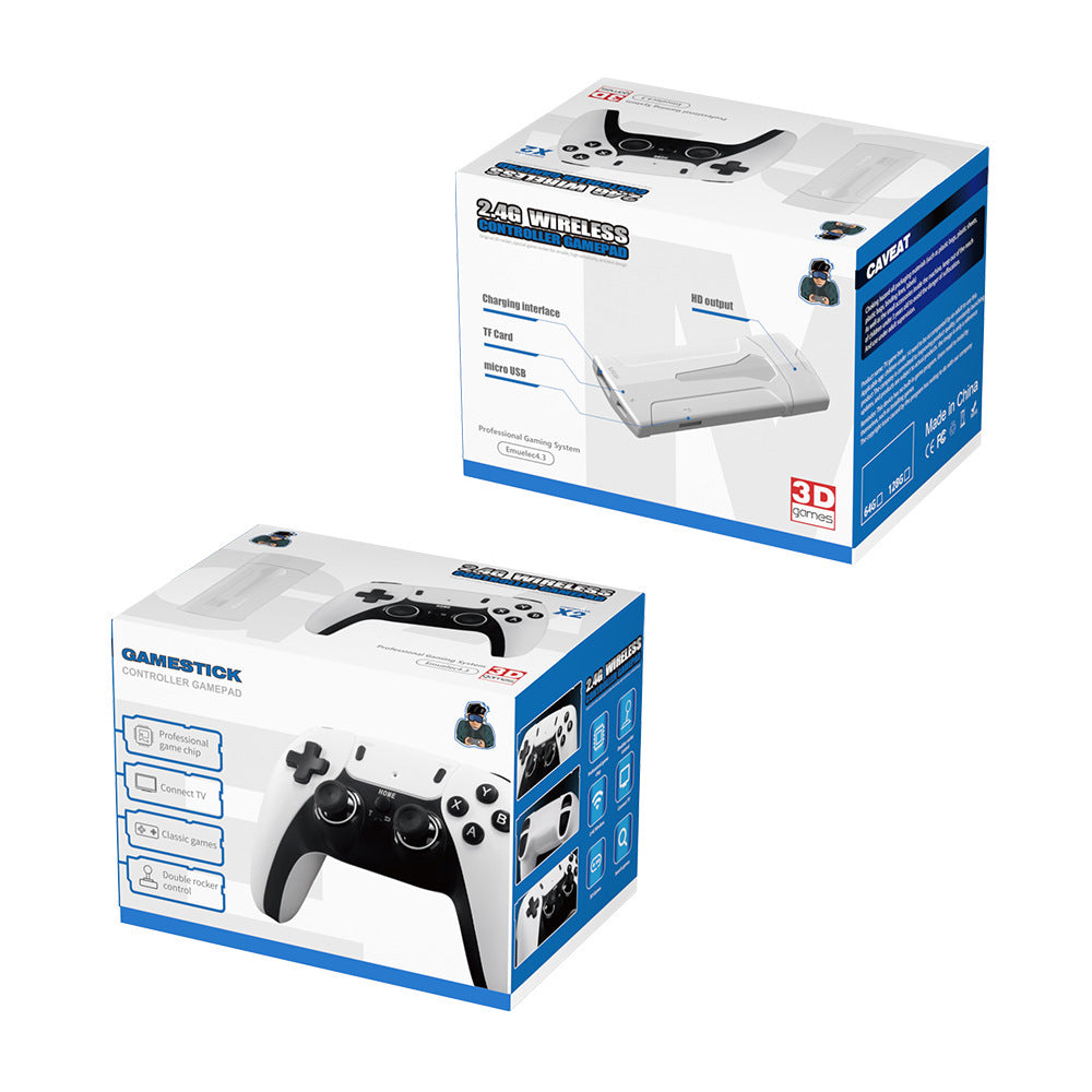 JMT-876234 High-Definition 4K Retro Game Console with Dual Controllers and E-Book Feature