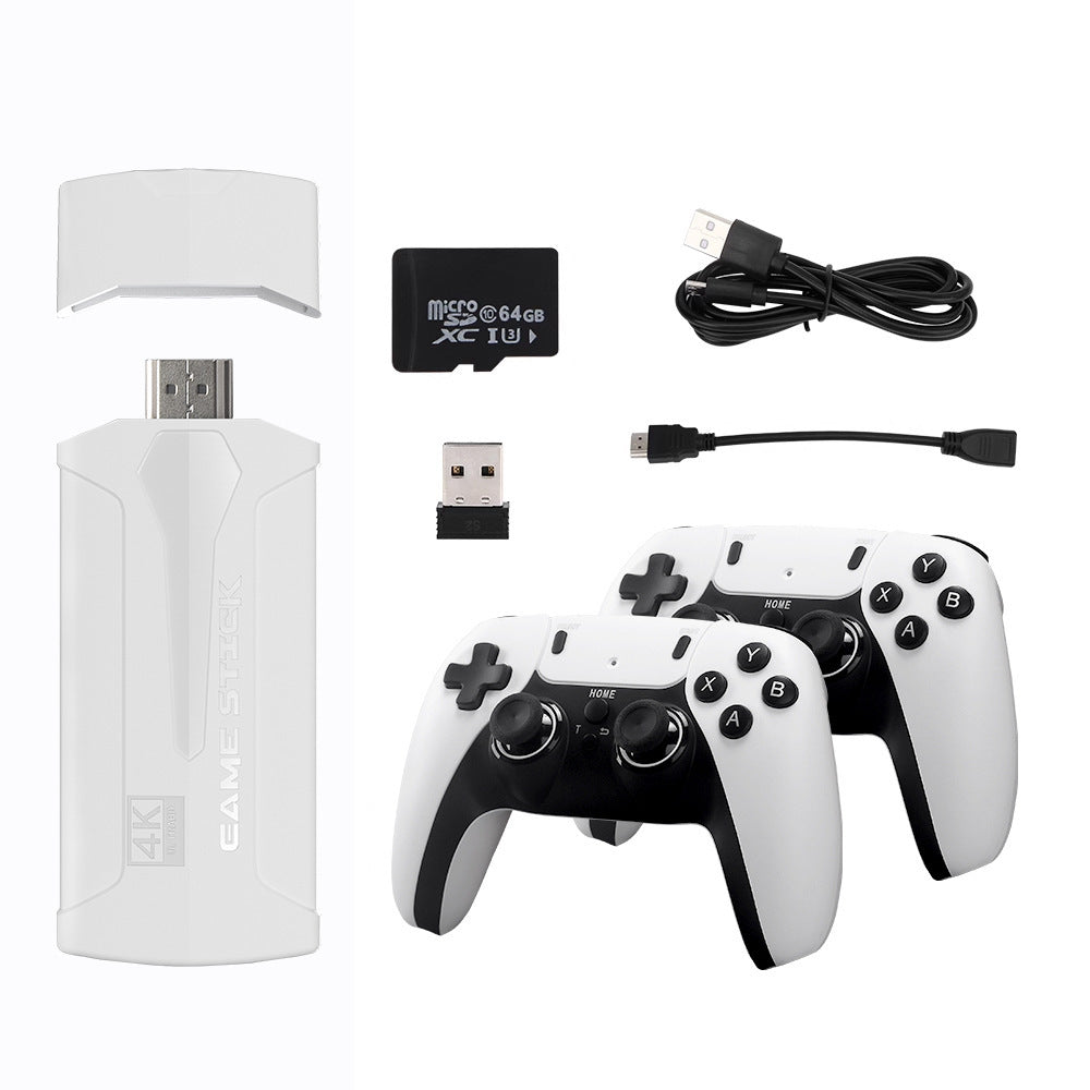 JMT-876234 High-Definition 4K Retro Game Console with Dual Controllers and E-Book Feature