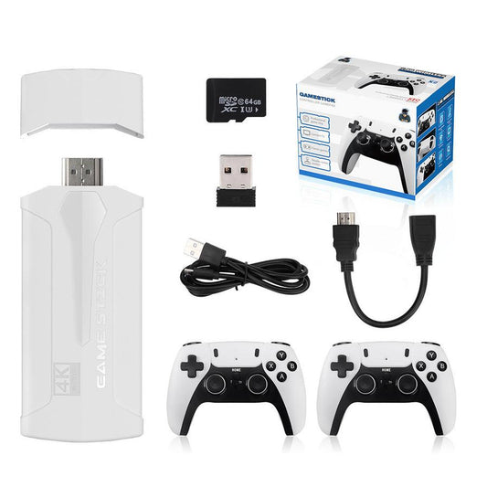 JMT-876234 High-Definition 4K Retro Game Console with Dual Controllers and E-Book Feature