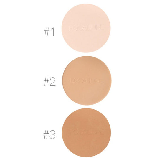 JMT-876362 Natural Bridge Pressed Face Makeup Powder - 3 Shades Available, UV Protection, Smooth Finish