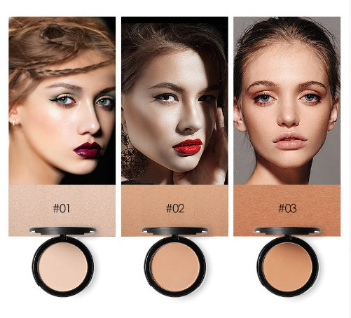 JMT-876362 Natural Bridge Pressed Face Makeup Powder - 3 Shades Available, UV Protection, Smooth Finish