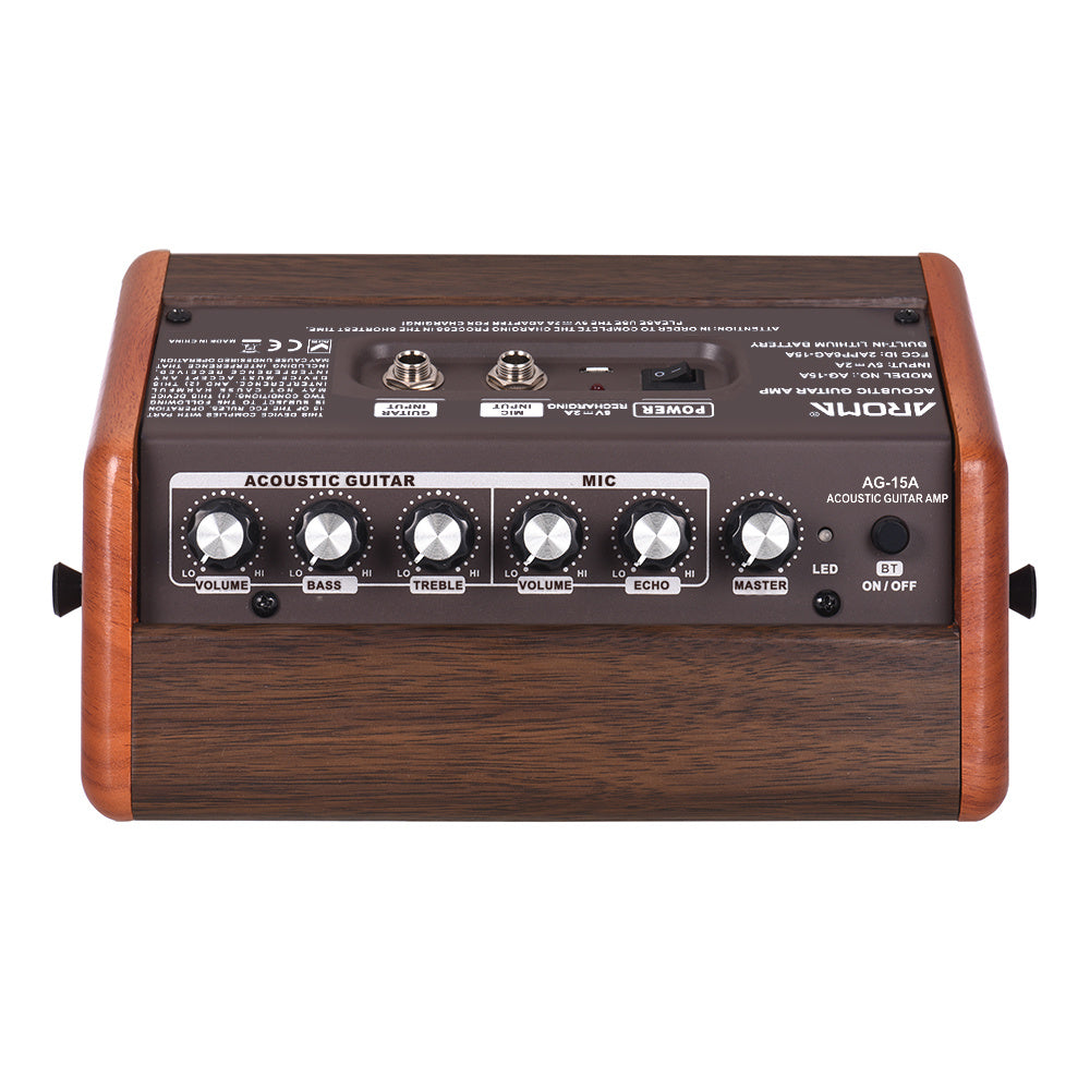 JMT-876426 Portable Acoustic Guitar Charging Speaker with Bluetooth, USB Connection, and 5-Hour Battery Life