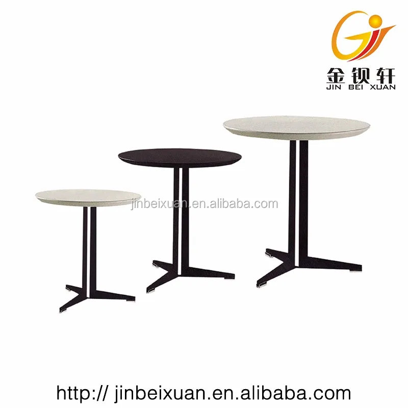 JMT-876682 Round Iron Base Side Table for Home and Office Use - Versatile and Durable Design