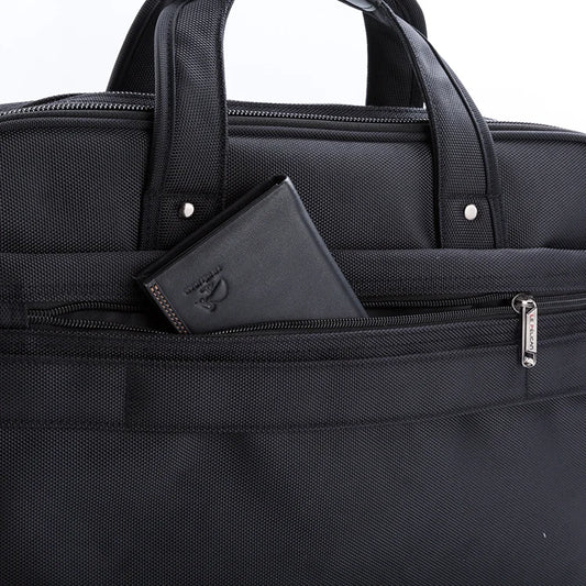 JMT-876746 Lightweight Waterproof Laptop Case for Business Professionals - Custom Logo Polyester Briefcase