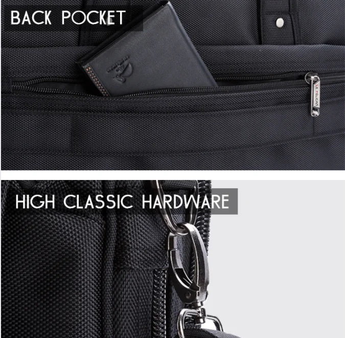 JMT-876746 Lightweight Waterproof Laptop Case for Business Professionals - Custom Logo Polyester Briefcase