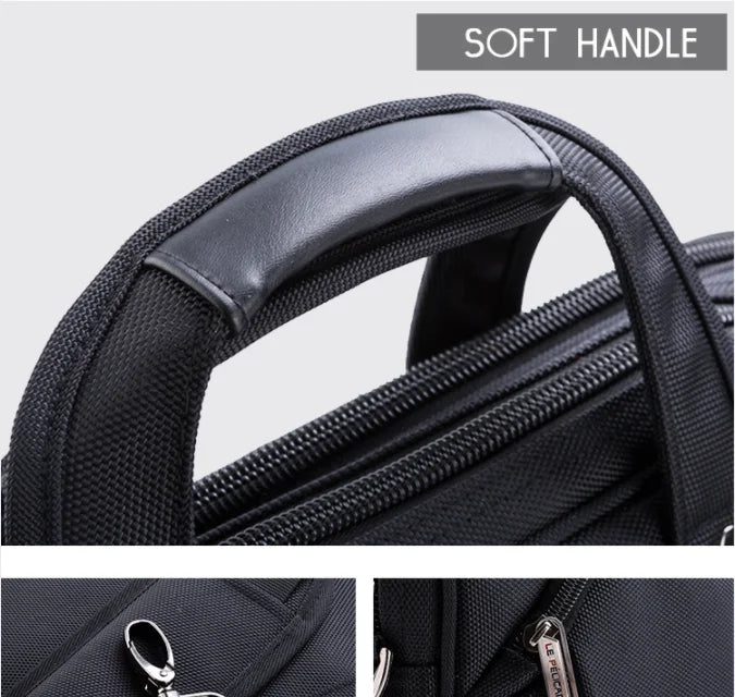 JMT-876746 Lightweight Waterproof Laptop Case for Business Professionals - Custom Logo Polyester Briefcase