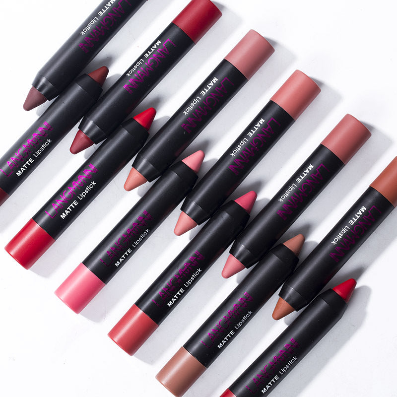 JMT-877194 Matte Velvet Non-Stick Lipstick and Gloss Set for Long-Lasting Hydration and Color