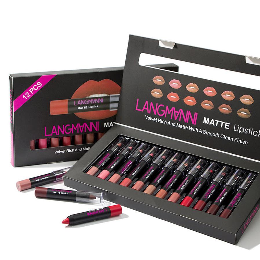 JMT-877194 Matte Velvet Non-Stick Lipstick and Gloss Set for Long-Lasting Hydration and Color