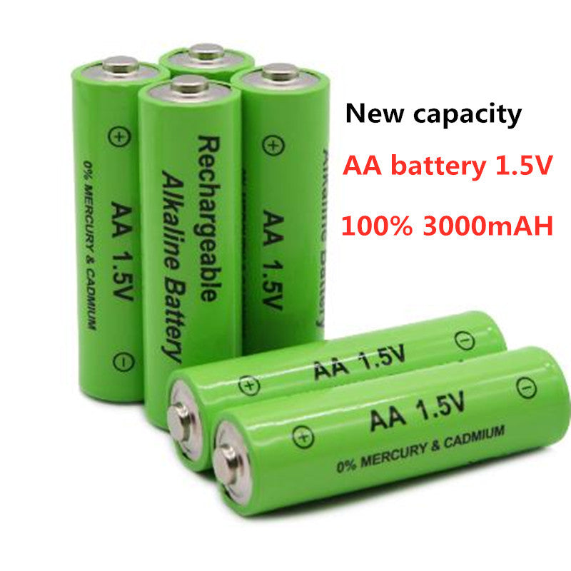 JMT-877258 Alkaline Rechargeable AA Battery 3000mAh 1.5V - Eco-Friendly, Long-Lasting Power with 1000 Recharge Cycles