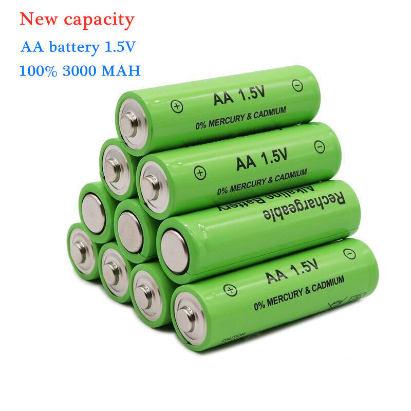 JMT-877258 Alkaline Rechargeable AA Battery 3000mAh 1.5V - Eco-Friendly, Long-Lasting Power with 1000 Recharge Cycles