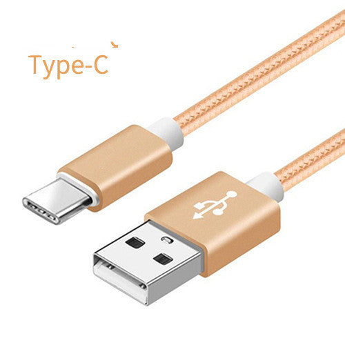JMT-877258 Nylon Braided V8 Charging Cable Compatible with iPhone and Android Devices - Various Colors and Lengths
