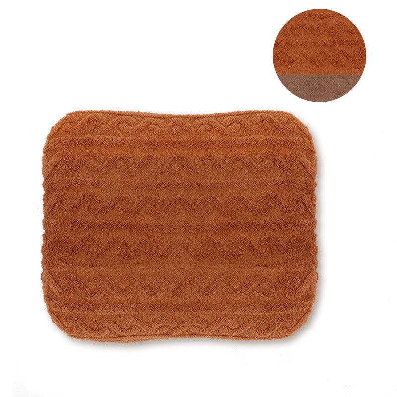 JMT-877386 Warm Flannel Pet Bed - Soft Plush Dog and Cat Mattress, Machine Washable, Available in Multiple Sizes