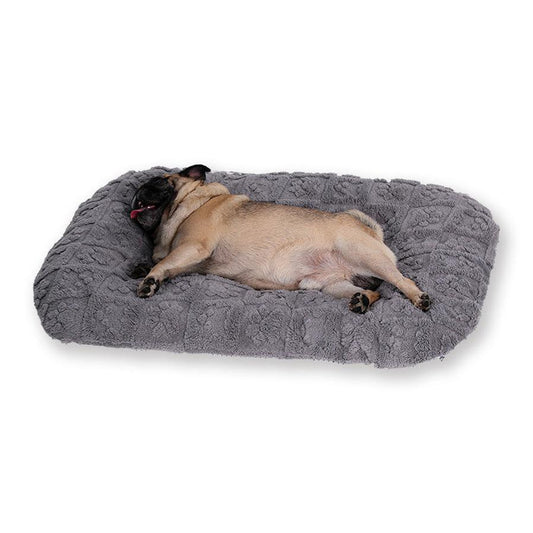 JMT-877386 Warm Flannel Pet Bed - Soft Plush Dog and Cat Mattress, Machine Washable, Available in Multiple Sizes