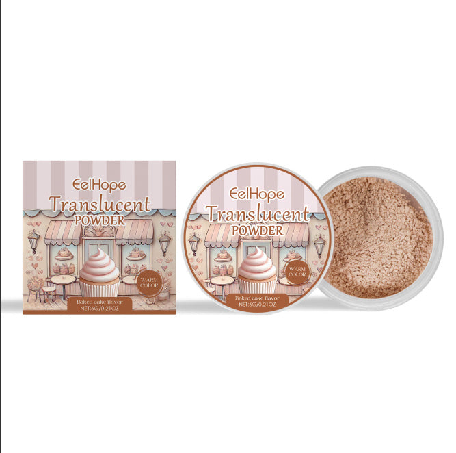 JMT-877514 Oil Control Setting Powder with Puff - 6g Loose Powder for Lightweight Finish
