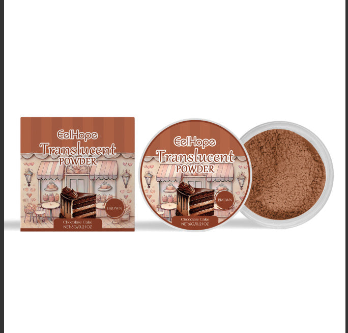 JMT-877514 Oil Control Setting Powder with Puff - 6g Loose Powder for Lightweight Finish