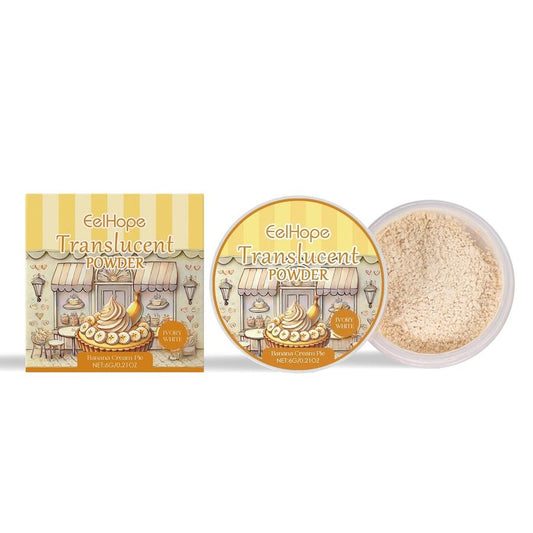JMT-877514 Oil Control Setting Powder with Puff - 6g Loose Powder for Lightweight Finish