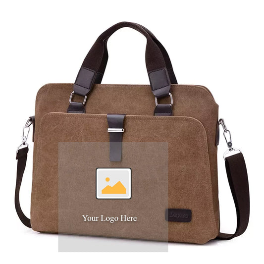 JMT-877898 Custom Canvas Sleeve Case for 13-15 Inch Laptops with Handle and Shoulder Strap
